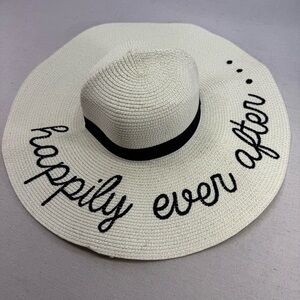 Womens Happily Ever After Straw Sun & Beach Hat